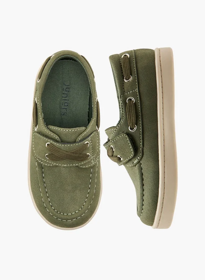 جونيورز Lace Detail Slip-On Loafers