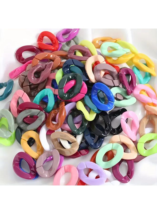 Light Beige Acrylic Beads 10pcs For DIY Jewelry Phone Chain Decoration - Image 5