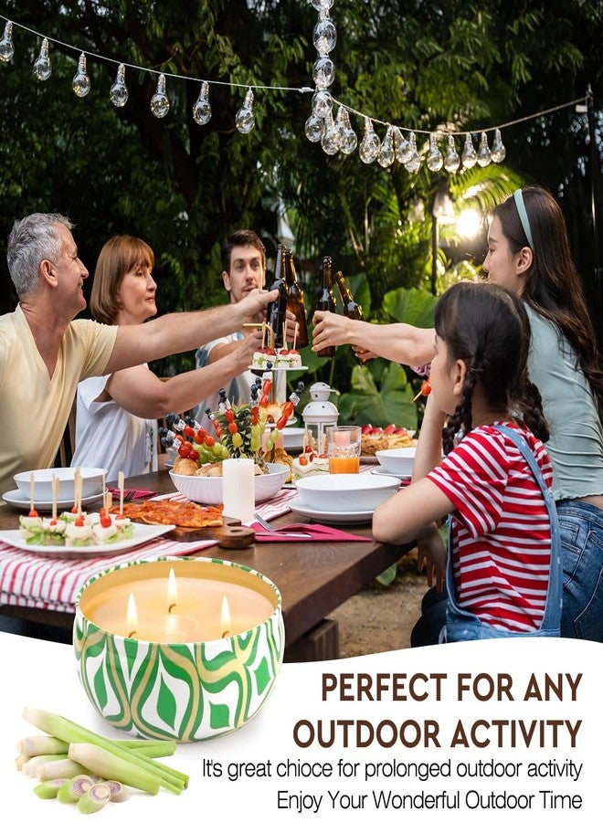SUPERSUN Citronella Candles Outdoor, Large 36oZ Citronella Candles, 240 Hours Burning, 3-Wick Natural Soy Wax Summer Outdoor Candles for Outside Indoor Patio Home Garden Yard Balcony Camping Porch BBQ - Image 4