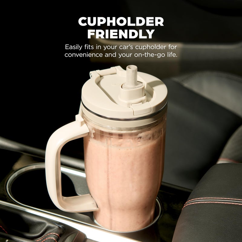 Ninja BlendBOSS | Personal Smoothie Tumbler | 26oz Travel Tumbler w/Leakproof Lid, Detachable Straw & Integrated Chug Spout | Dishwasher Safe & BPA Free | Stone Mint | XSKDB326SLST | 2025 Release - Image 5
