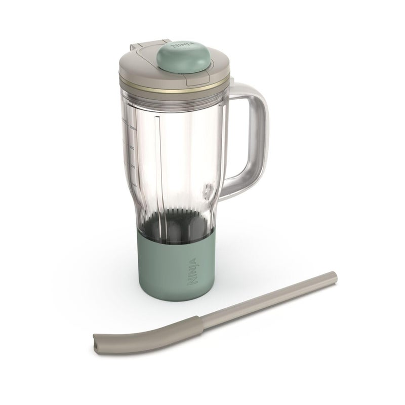 Ninja BlendBOSS | Personal Smoothie Tumbler | 26oz Travel Tumbler w/Leakproof Lid, Detachable Straw & Integrated Chug Spout | Dishwasher Safe & BPA Free | Stone Mint | XSKDB326SLST | 2025 Release - Image 1