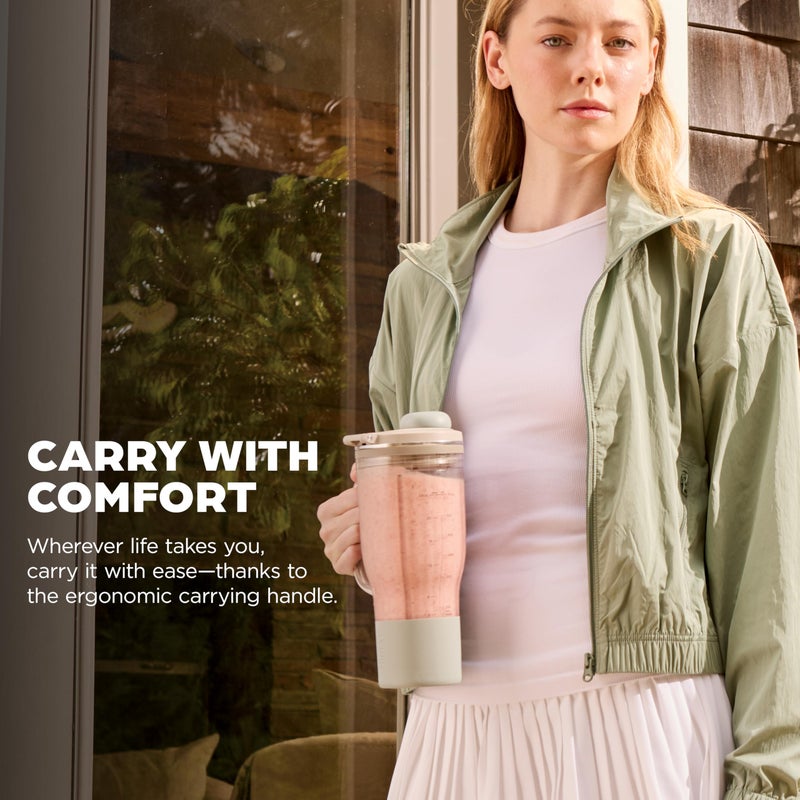 Ninja BlendBOSS | Personal Smoothie Tumbler | 26oz Travel Tumbler w/Leakproof Lid, Detachable Straw & Integrated Chug Spout | Dishwasher Safe & BPA Free | Stone Mint | XSKDB326SLST | 2025 Release - Image 2