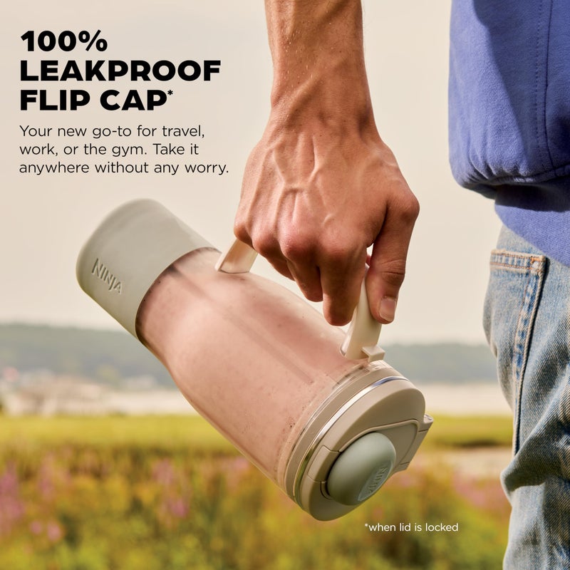 Ninja BlendBOSS | Personal Smoothie Tumbler | 26oz Travel Tumbler w/Leakproof Lid, Detachable Straw & Integrated Chug Spout | Dishwasher Safe & BPA Free | Stone Mint | XSKDB326SLST | 2025 Release - Image 3