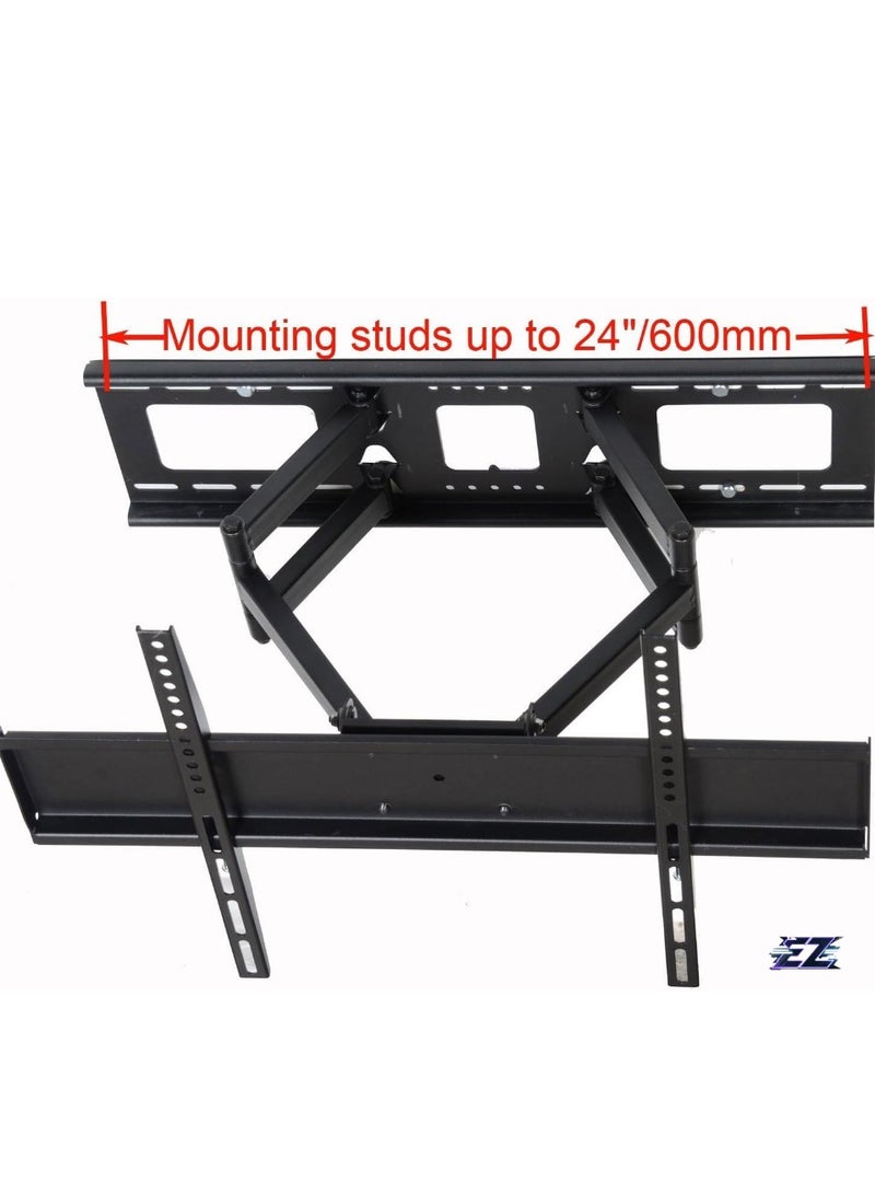ELTRAZONE Tilt Swivel TV Wall Mount 32"- 70" LCD LED Plasma TV with VESA 200x200,400x400 up to 600x400mm, Full Motion Articulating Dual Arm Mount Fits up to 24" Studs, HDMI Cable - Image 2
