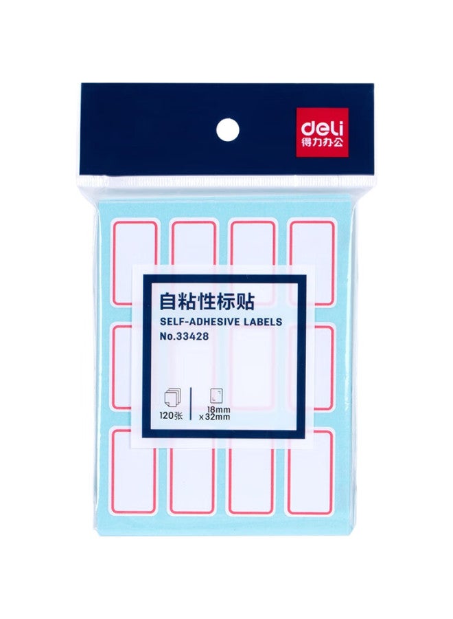 Deli 1440 Pieces 18Mm×32Mm Self-Adhesive Labels, Sticky Notes, Self-Adhesive Stickers, 12 Pieces/Sheet, 33428 Back-To Gift - Image 2