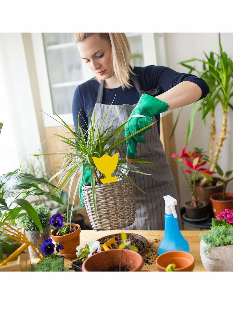 KASTWAVE 48 Pack Sticky Fruit Fly Traps and Fungus Gnat Trap Killer for Indoor and Outdoor, Whitefly, Mosquito Bits, Flying Insects, Fly Traps Save Your Plants，Non-Toxic and Odorless - Image 3