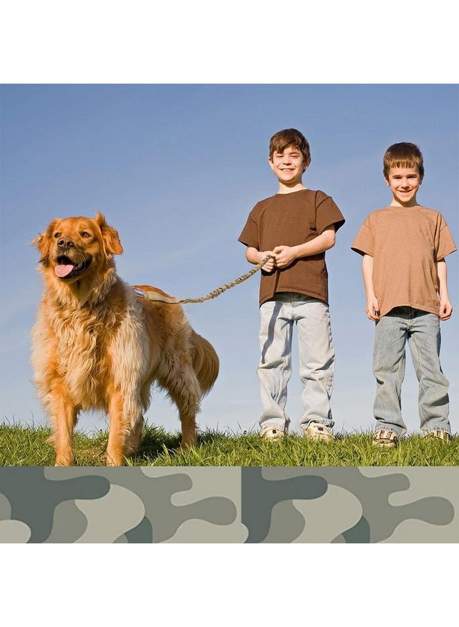 Emily Pets Bungee Dog Leash For Shock Absorption - Heavy Duty No Pull Training Leash For Medium & Large Dogs - Khaki, 4Ft With 2 Padded Handles - Image 4