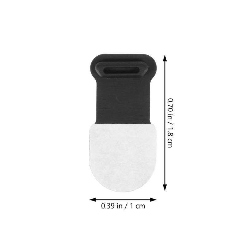 أغطية منفذ USB ذاتية اللصق بألوان متنوعة 4 قطع لحماية الجهاز من الأتربة - Image 3