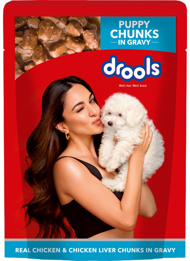 Drools قطع دجاج ولحم كبد الدجاج في صلصة  طعام رطب  5+1 عبوة مجانية - Image 3