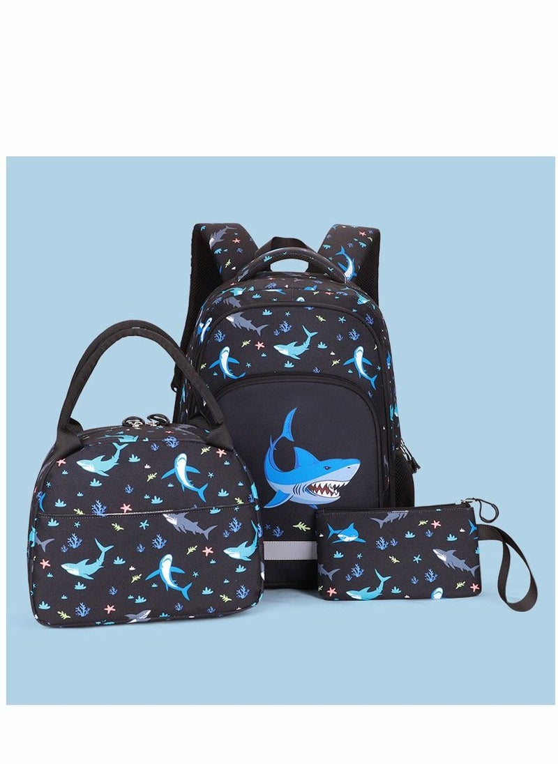 DURKU - 3-Piece Backpack For Kids Waterproof Lightweight With Lunch Bag Schoolbag Set - Image 1