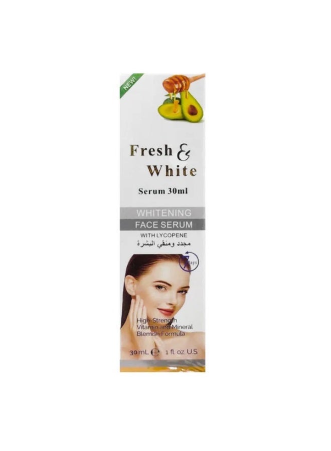 Fresh & White Whitening Face Serum With Lycopene - 30ml - Image 1
