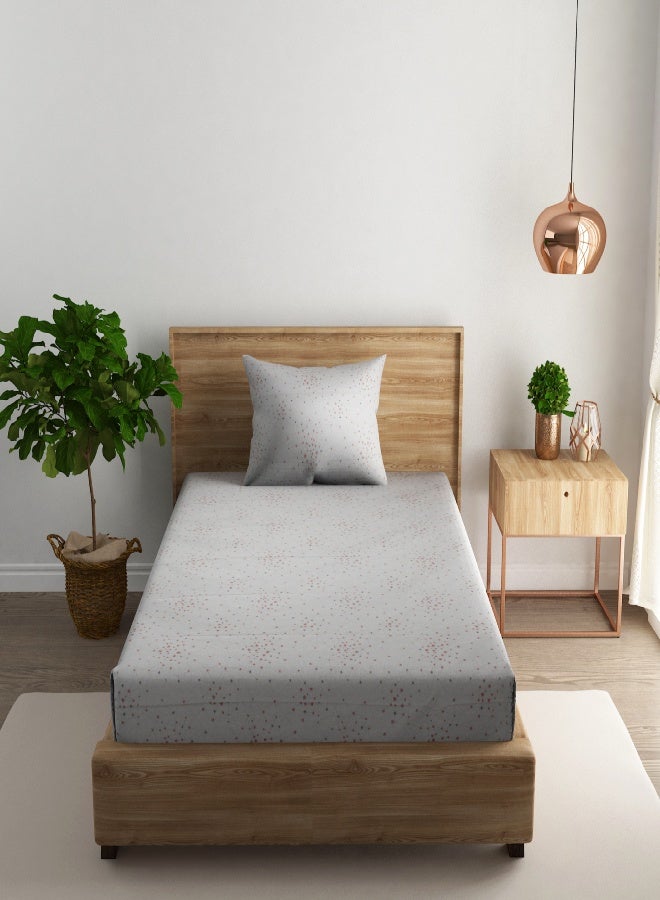 RISHAHOME 2-Piece Single Cotton Bedsheet Set 180 TC – 100% Cotton, Soft, Breathable & Durable with 1 pillow cover - Image 2