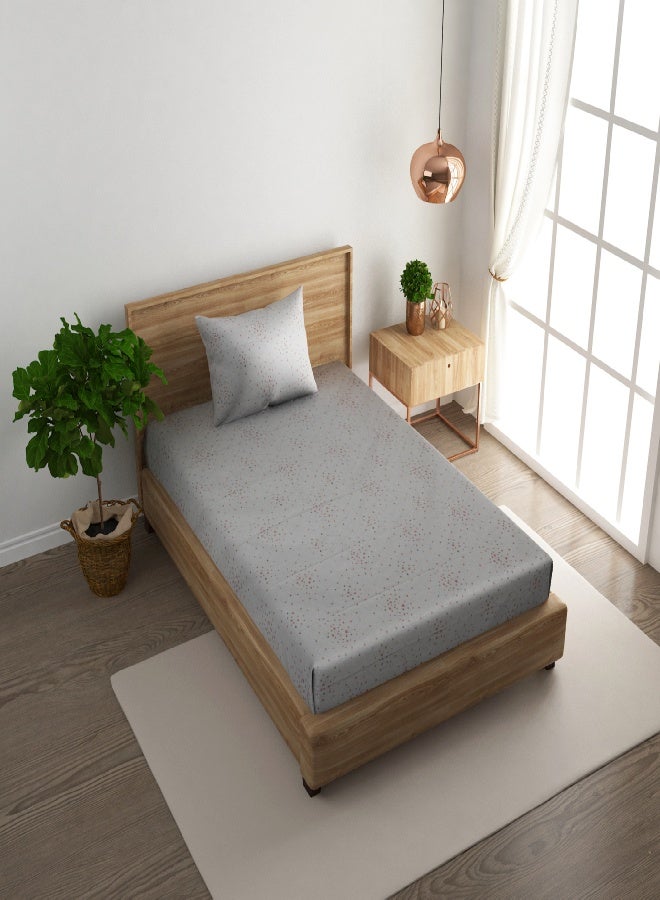 RISHAHOME 2-Piece Single Cotton Bedsheet Set 180 TC – 100% Cotton, Soft, Breathable & Durable with 1 pillow cover - Image 1