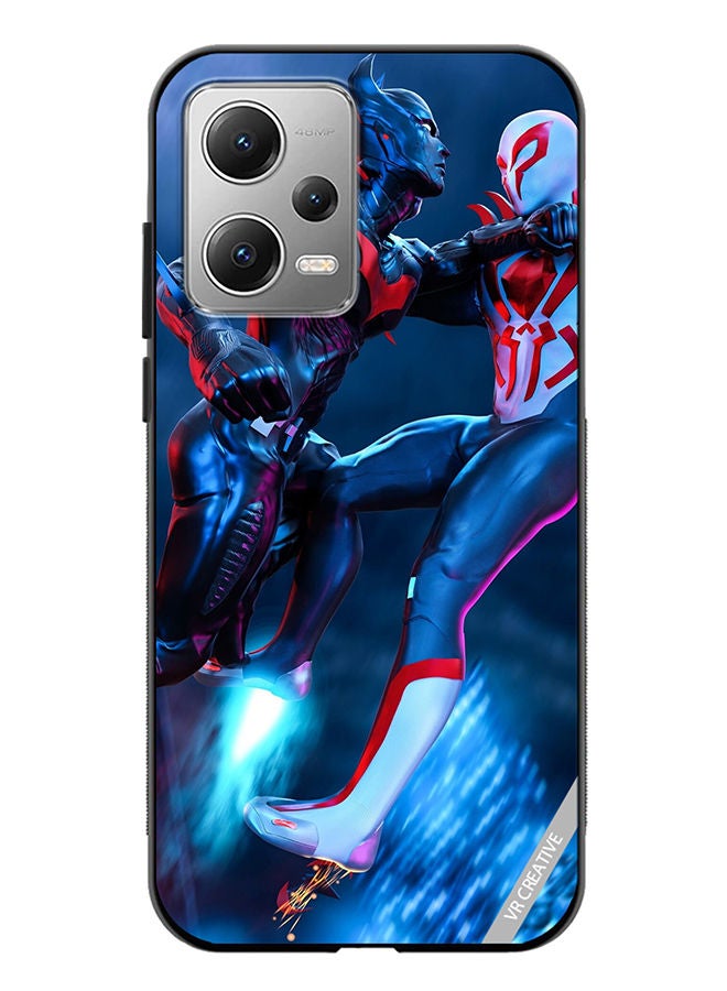 VR CREATIVE Protective Case Cover For Xiaomi Redmi Note 12 Spiderman Vs Batman Design Multicolour - Image 1