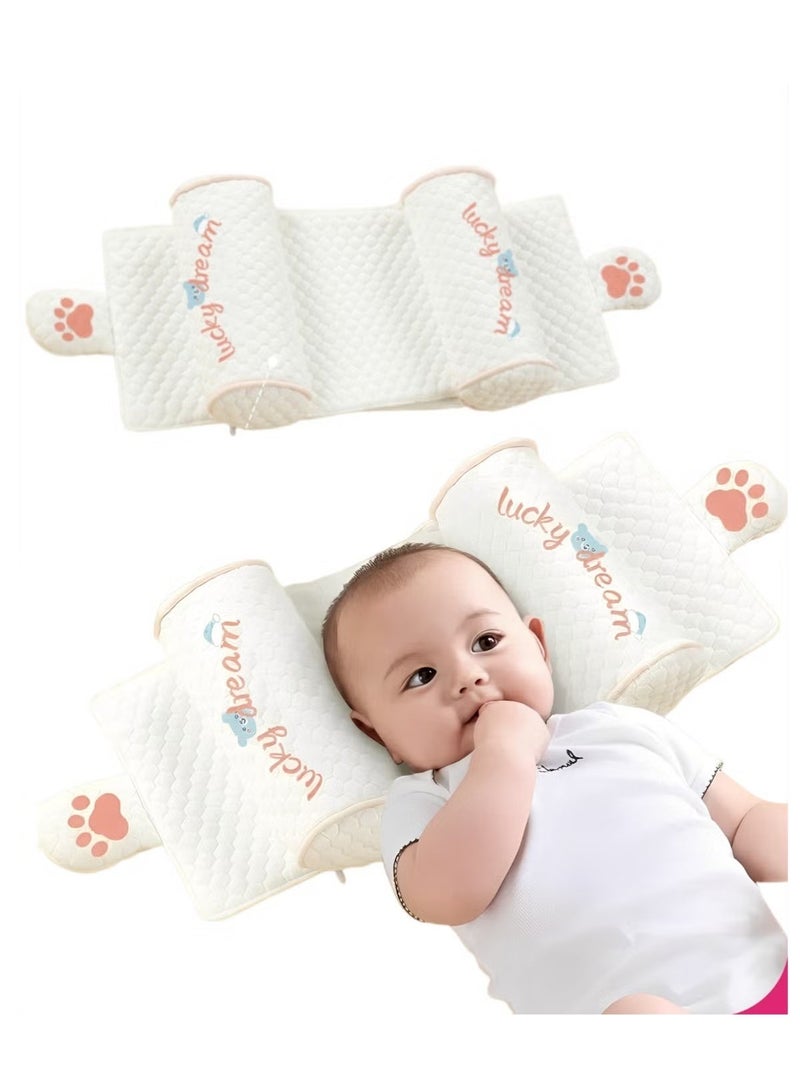 Baby Head Shaping Pillow, Newborn Pillow to Prevent Flat Head, Baby Head Pillow,Flat Head Baby Pillow, Baby Sleeping Pillow, Baby Pillows for Sleeping for 0-3 Years (Rabbit) - Image 1