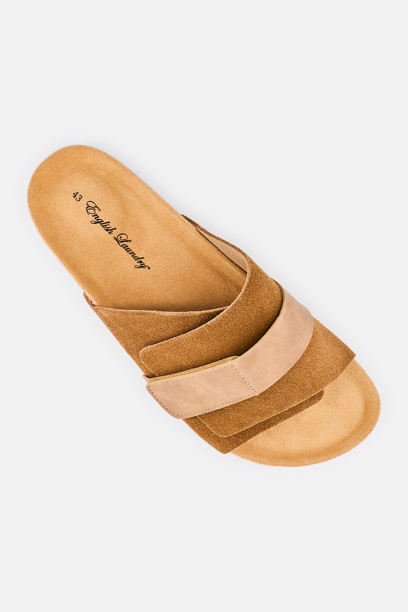 English Laundry Men Slip On Cork Sandals, Brown - Image 4