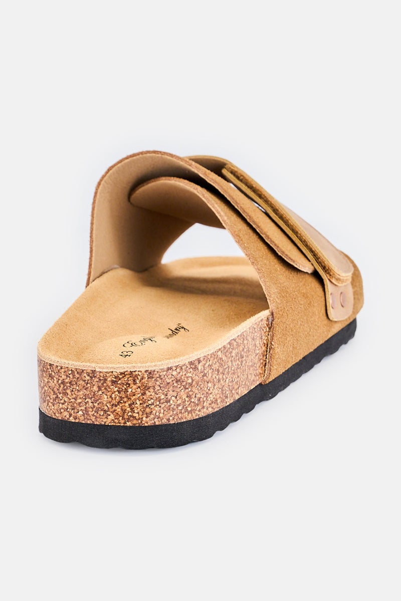 English Laundry Men Slip On Cork Sandals, Brown - Image 3
