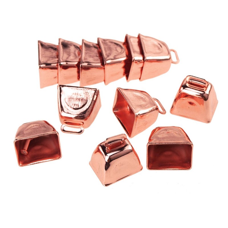 Homeford Homeford Small Metal Cowbells Rose Gold 1Inch 12Count