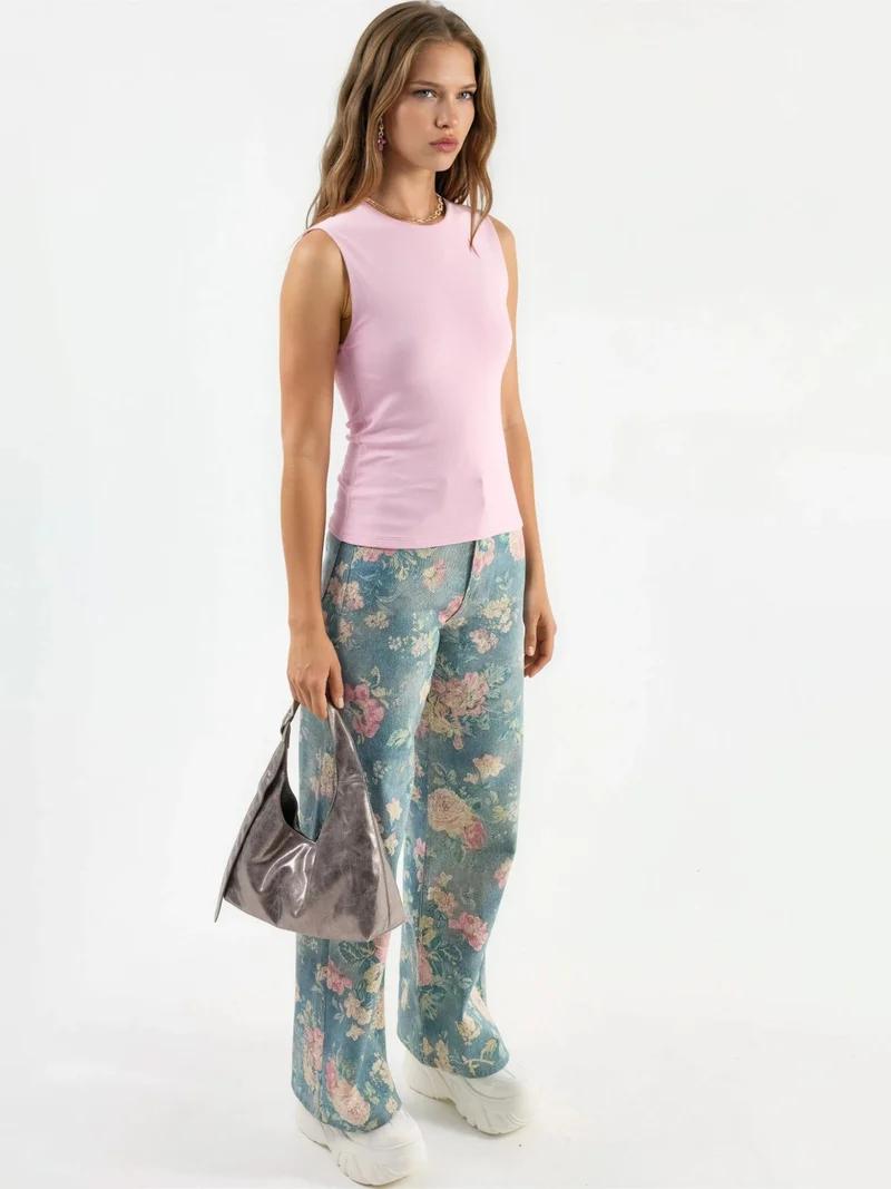 Busem BUSEM Crew Neck Sleeveless Solid Top