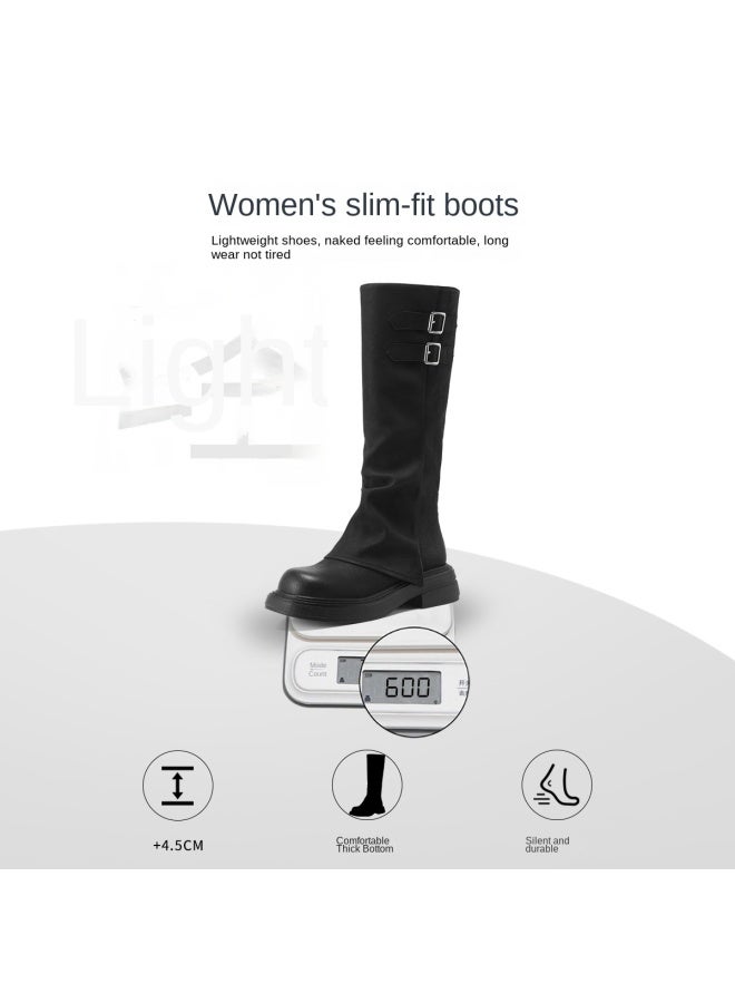 SAFIYA Saturday Boots Women's Autumn 2025 New Versatile Long Boots, Legging Boots, Fashion Boots, Cotton Boots, Women's Boots - Image 5