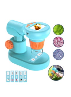 handheld microscope for kids 800x usb microscope with 2 lcd screen handheld kids microscope with 5 microscope slides for adults and kids gifts for kids 8 12