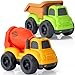 UOYLEYVN Toddler Toys for 2 Year Old Boy Dump Truck Toys and Mixer Cement BPA Free Phthalates Free PVC Outdoor Toys for Toddlers 23 Ideal Toy Cars for 2 3 4 Year Old Boy Christmas Birthday Gift - Image 3