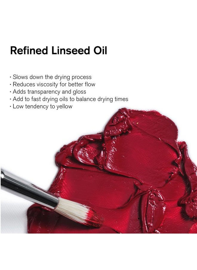 WINSOR & NEWTON Refined Linseed Oil, 1 Litre (33.8-oz) Can  - Image 2