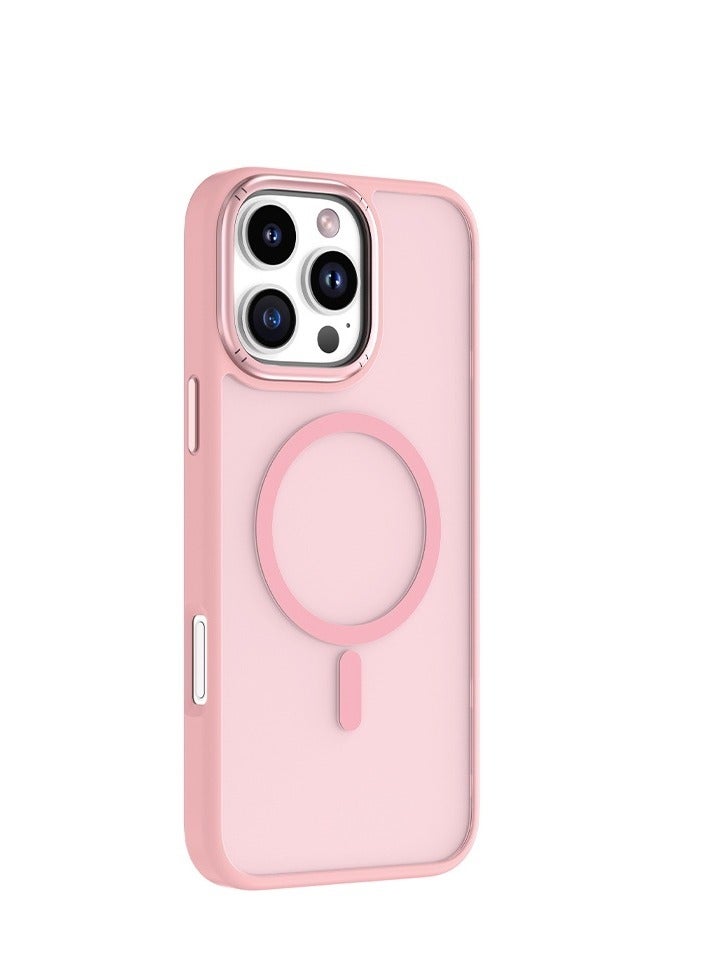 ELTRAZONE Magnetic Case for iPhone 13 Case [MIL-Grade Drop Tested & Compatible with MagSafe] Translucent Matte Back with Aluminum Alloy Keys, Anti-Fingerprint Anti-Scratch