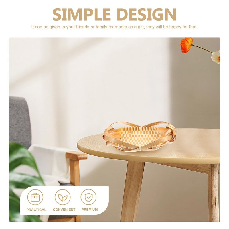 Handwoven Natural Woven Basket 19X12Cm Breathable Food Storage For Kitchen Counter - Image 4