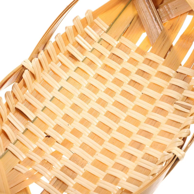 Handwoven Natural Woven Basket 19X12Cm Breathable Food Storage For Kitchen Counter - Image 5