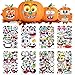 DUJAA 64 Pack Halloween Pumpkin Face Stickers for Kids Toddlers Large Decorating Craft Stickers to Make JackOLantern Face Decals for Pumpkins and Squashes - Image 3