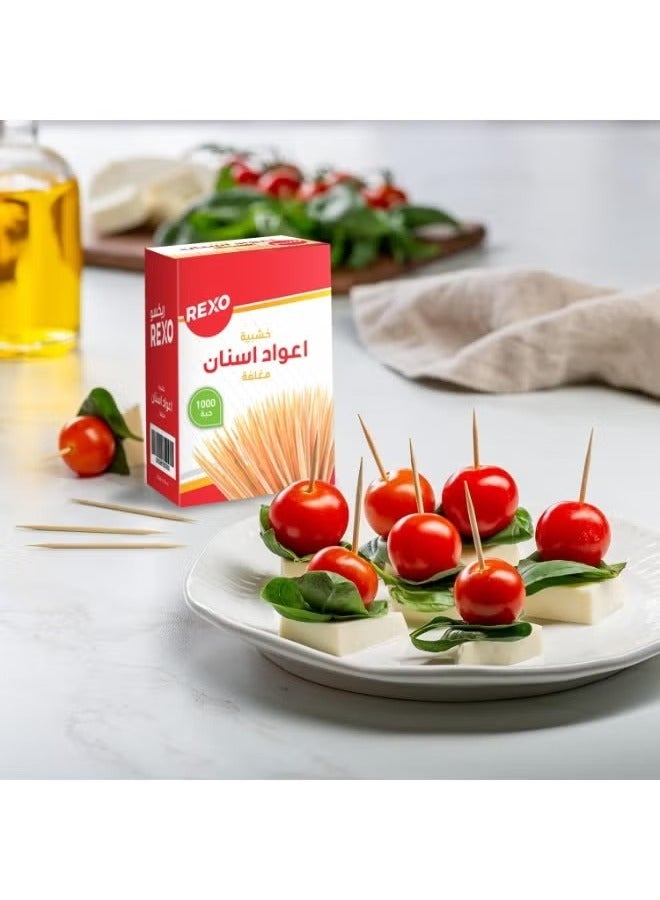 ركسو اعواد اسنان خشبية عالية الجودة مغلفة بشكل فردي من REXO - Image 2