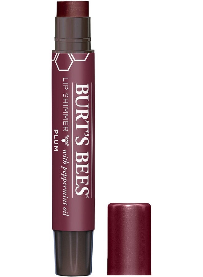 بيرتس بيز مرطب شفاه لامع من Burt's Bees®، طبيعي 100%، لون البرقوق، أنبوب واحد (قد تختلف العبوة) - Image 1