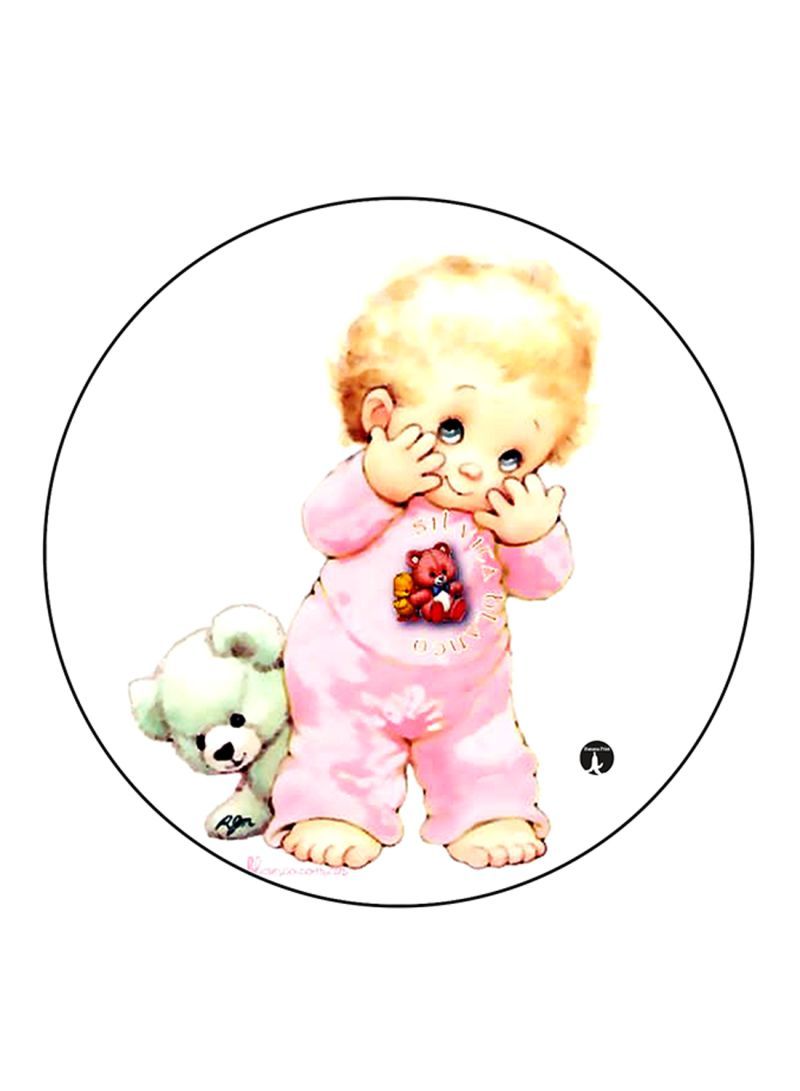 RKN Baby Printed Round Pin Badge Multicolour - Image 1