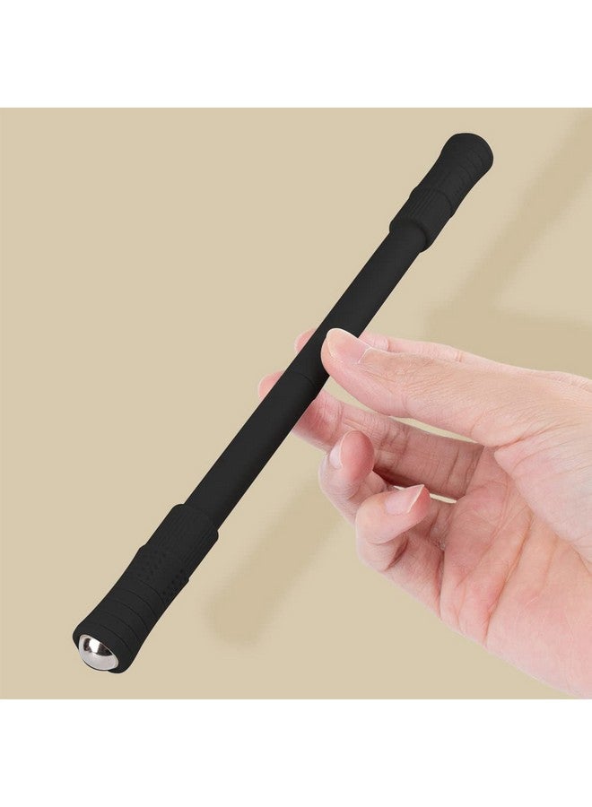 DBlosp Spinning Pen Rolling Finger Rotating Pen Gaming Trick Pen Mod With Tutorial No Pen Refill Stress Releasing Brain Training Toys For Kids Adults Student Office Supplies (2 Pack Black) - Image 4