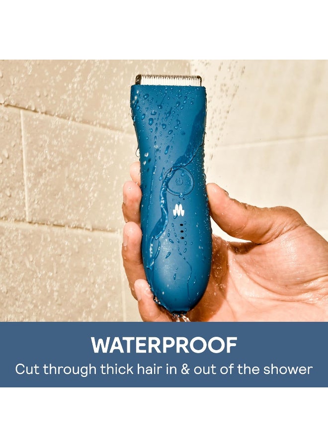 ميريديان ماكينة حلاقة شعر الجسم  للرجال، حماية قابلة للتعديل، شحن USB-C، ضوء فلاش، قفل سفر، قاعدة شحن، ماكينة حلاقة بيكيني، ماكينة حلاقة شعر الجسم للرجال - Image 4