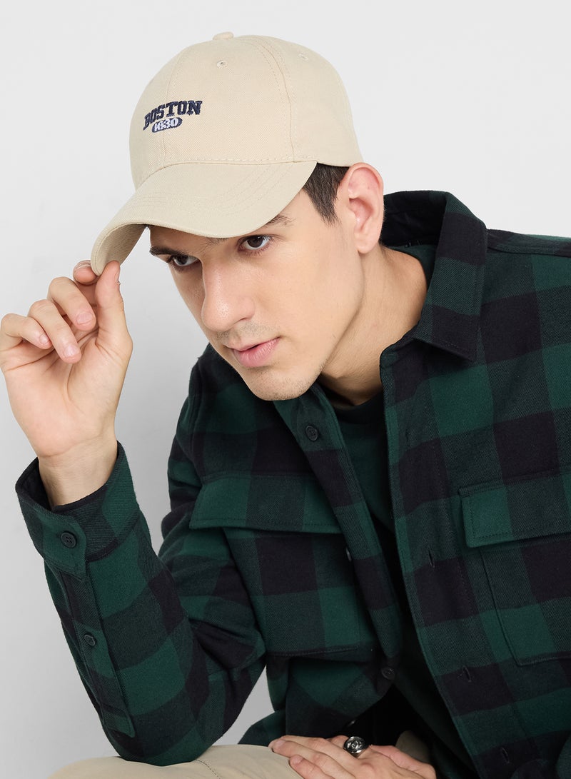 Seventy Five Boston Embroidered Casual Curve Peak Cap  - Image 4
