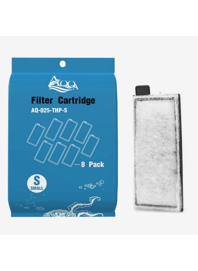 AQQA 8 Pack Aquarium Filter Cartridge Replacement Fish Tank Filter Cartridge for Aquarium Internal Filter (Small) - Image 3
