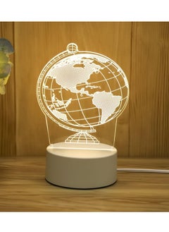 Plan A Creative 3D LED Lamp – Desk Decor Table Lamp for Bedroom, Creative Night Light for Kids and Adults, Ideal for Birthday Birthday Holiday Gifts for Boys Girls (Globe)  - Image 2