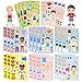 DUJAA 24 Sheets Make a Face and Dress Up Stickers for Girls Boys Make Your Own Stickers for Kids Toddlers Preschool Children Crafts Party Favor Rewards Art Craft Birthday Gift - Image 3