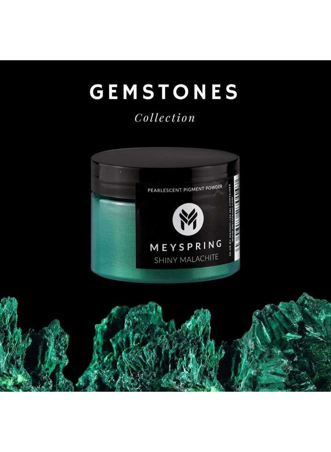 MEYSPRING Shiny Malachite Epoxy Resin Color Pigment - 50g - Mica Powder for Epoxy - Image 2