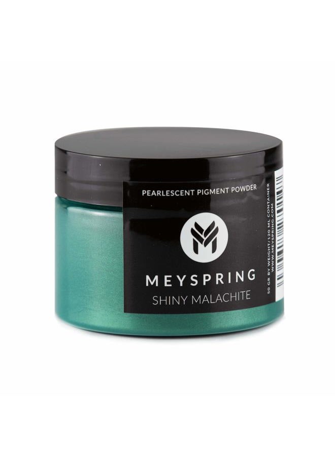MEYSPRING Shiny Malachite Epoxy Resin Color Pigment - 50g - Mica Powder for Epoxy - Image 1