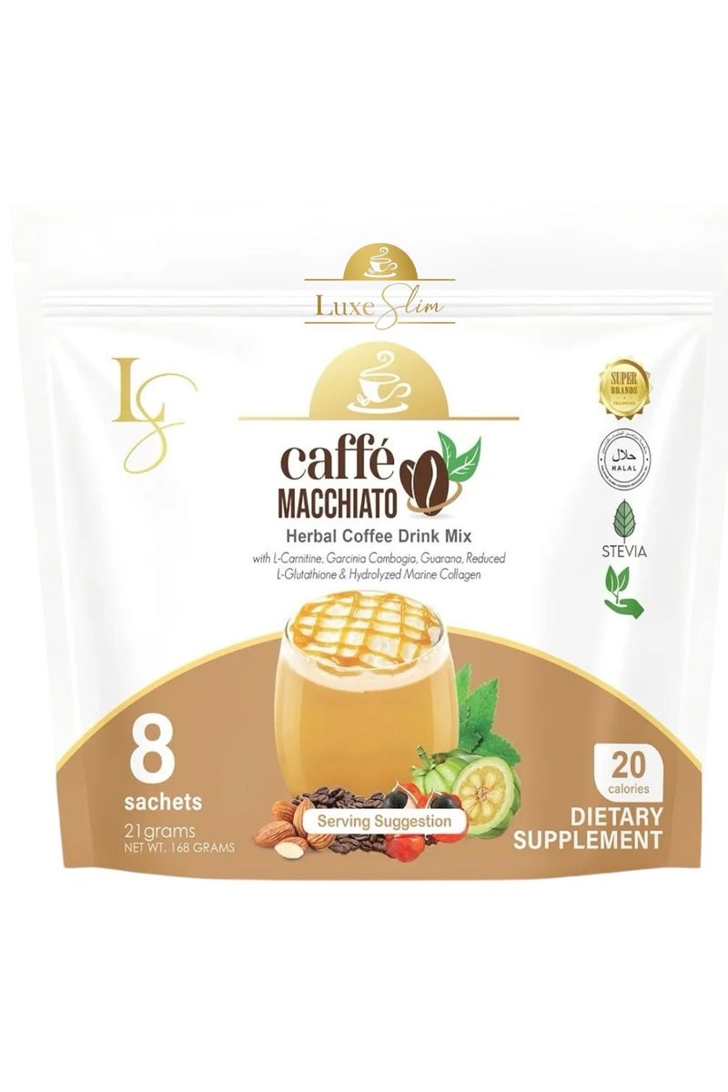 Luxe Slim Caffe Macchiato Herbal Coffee Drink Mix