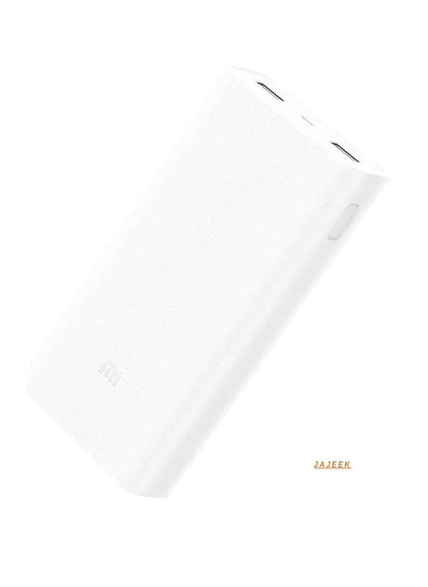 Xiaomi Mi 20000mAh Power Bank 2C – Dual Output, Type-C, QC3.0 Fast Charging, Premium Portable Battery for Smartphones, Laptops, MacBook, Mi Notebook, Nintendo Switch, Dell XPS 13, ThinkPad – White