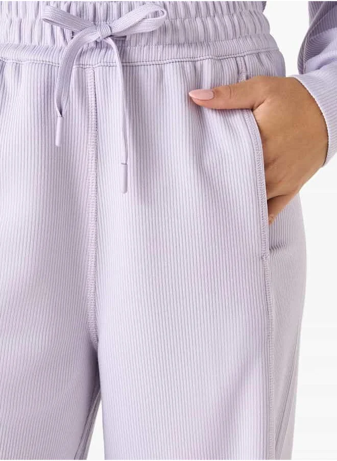 Kappa Kappa Panelled Pants with Drawstring Closure and Pockets