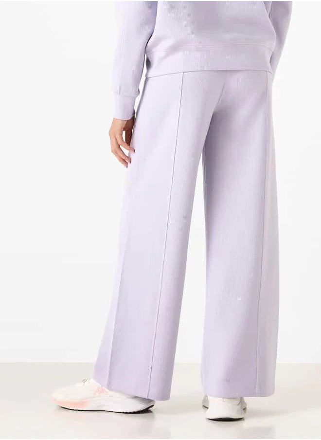Kappa Kappa Panelled Pants with Drawstring Closure and Pockets