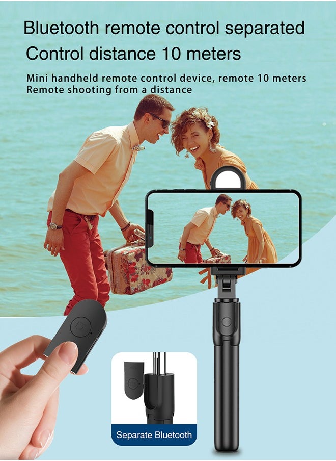 Generic - Portable Tripod,Selfie stick,Cell Phone Holder with Light and Remote Control - Image 1