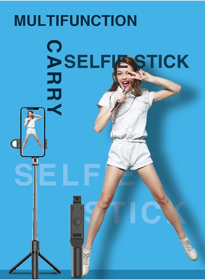Generic - Portable Tripod,Selfie stick,Cell Phone Holder with Light and Remote Control - Image 1