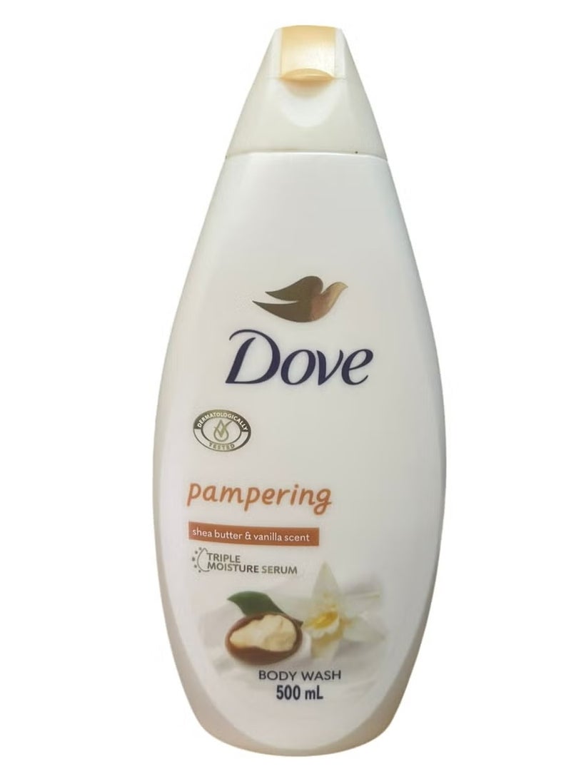 غسول الجسم بزبدة الشيا والفانيليا الدافئة 500 مل