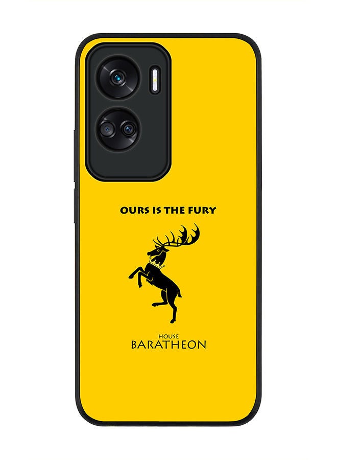 Stylizedd Rugged Black edge case for Honor 90 Lite  5G  Honor X50i 5G, Slim fit Soft Case Flexible Rubber Edges Anti Drop TPU Gel Thin Cover -  GOT House Baratheon - Image 1